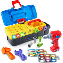 Vtech Drill And Learn Toolbox, Toy With Music, Lights, Colours, Baby Interactive, Educational Gift Suitable For 18, 24, 36 Months Boys And Girls, English Version