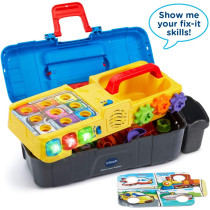 Vtech Drill And Learn Toolbox, Toy With Music, Lights, Colours, Baby Interactive, Educational Gift Suitable For 18, 24, 36 Months Boys And Girls, English Version