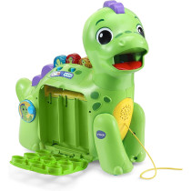 VTech Chomp-Along Dino, Musical Toddler Toy, Teaches Numbers, Colours And Food, Interactive Dinosaur Toy For 2, 3, 4 Plus Year Olds, English Version