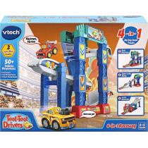 VTech Toot Drivers 4-in-1 Raceway, Toy Car Racing Track For Boys And Girls, Car Tracks For Kids With Lights And Sounds, Musical Toy Race Track For Children Aged 1 To 5 Years, English Version