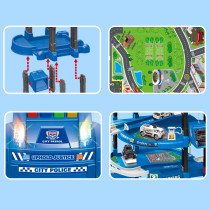 D-Power Multi Level Lift Parking Set 5 Storied DIY Build Set, Theme Police Station 82 Pieces Set, Kids Age 3 And Up