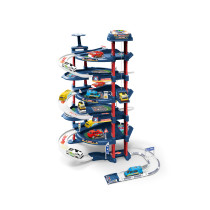 D-Power Multi Level Lift Parking Set 5 Storied DIY Build Set, Theme Police Station 82 Pieces Set, Kids Age 3 And Up