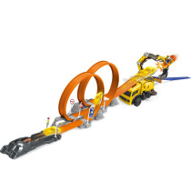 D-Power Ejection Track Set And Colour Changing Car DIY Free Build Track, 360 Loop Launcher, Launch Pad 62 PIeces Set, Kids Age 3 Years And Up