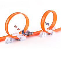 D-Power Ejection Track Set And Colour Changing Car DIY Free Build Track, 360 Loop Launcher, Launch Pad 62 PIeces Set, Kids Age 3 Years And Up