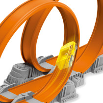 D-Power Ejection Track Set And Colour Changing Car DIY Free Build Track, 360 Loop Launcher, Launch Pad 62 PIeces Set, Kids Age 3 Years And Up