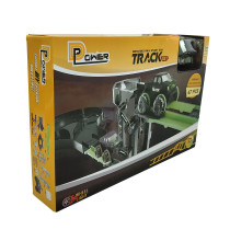 D-Power Vertical Climb Stunt Car Track DIY Free Build Track, Changeable Assembly 47 Pieces Set, Kids Age 3 Years And Up 