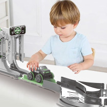 D-Power Vertical Climb Stunt Car Track DIY Free Build Track, Changeable Assembly 47 Pieces Set, Kids Age 3 Years And Up 