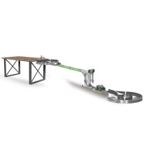 D-Power Vertical Climb Stunt Car Track DIY Free Build Track, Changeable Assembly 47 Pieces Set, Kids Age 3 Years And Up 