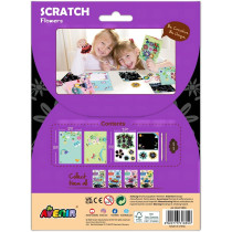 Avenir Scratch Flowers Arts And Crafts, Greeting Cards Set Make Beautiful Greetings Cards Scratch Art 3 Years And Up