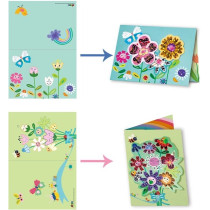 Avenir Scratch Flowers Arts And Crafts, Greeting Cards Set Make Beautiful Greetings Cards Scratch Art 3 Years And Up