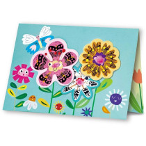 Avenir Scratch Flowers Arts And Crafts, Greeting Cards Set Make Beautiful Greetings Cards Scratch Art 3 Years And Up
