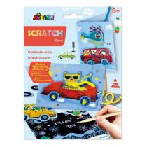 Avenir Scratch Cars Arts And Crafts, Greeting Cards Set Make Beautiful Greetings Cards Scratch Art 3 Years And Up