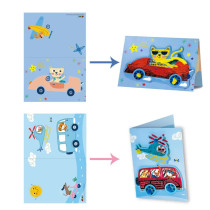Avenir Scratch Cars Arts And Crafts, Greeting Cards Set Make Beautiful Greetings Cards Scratch Art 3 Years And Up