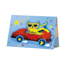 Avenir Scratch Cars Arts And Crafts, Greeting Cards Set Make Beautiful Greetings Cards Scratch Art 3 Years And Up