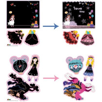 Avenir Scratch Princesses Arts And Crafts, Greeting Cards Set Make Beautiful Greetings Cards Scratch Art 3 Years And Up