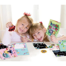 Avenir Scratch Dinos Arts And Crafts, Greeting Cards Set Make Beautiful Greetings Cards Scratch Art 3 Years And Up