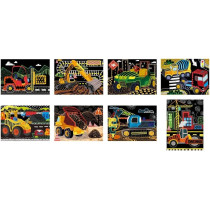 Avenir Scratch Art Kit Construction Unleash Creativity With Vibrant Drawings 4 Themed Scratch Boards And Scratch Tool Watch Brilliant Colours Unfold, Engaging Activity For Young Artists 3 Years And Up