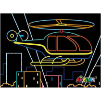 Avenir Scratch Art Kit Transportation Unleash Creativity With Vibrant Drawings 4 Themed Scratch Boards And Scratch Tool Watch Brilliant Colours Unfold, Engaging Activity For Young Artists 3 Years And Up