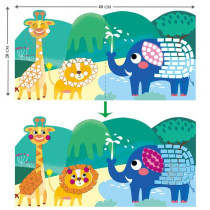 Avenir Create My First Story Book Wild Animals Mosaic Junior Kit Fun DIY Activity For Kids Improve Coordination And Perception Of Colours Ideal Gift For Kids 3 Years And Up