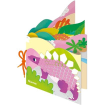 Avenir Create My First Story Book Dinosaurs Mosaic Junior Kit Fun DIY Activity For Kids Improve Coordination And Perception Of Colours Ideal Gift For Kids 3 Years And Up
