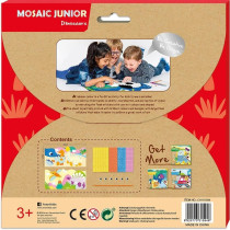 Avenir Create My First Story Book Dinosaurs Mosaic Junior Kit Fun DIY Activity For Kids Improve Coordination And Perception Of Colours Ideal Gift For Kids 3 Years And Up