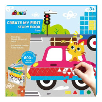 Avenir Create My First Story Book Cars Mosaic Junior Kit Fun DIY Activity For Kids Improve Coordination And Perception Of Colours Ideal Gift For Kids 3 Years And Up