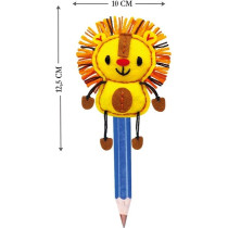 Avenir Sewing Pen Topper Lion DIY Pen Topper Friend Sewing Kit Hours Of Entertainment And Creativity Tools And Instructions Included, Easy And Fun Activity For Kids 3 Years And Up