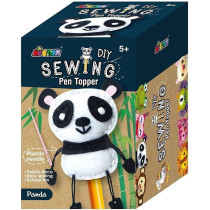 Avenir Sewing Pen Topper Panda DIY Pen Topper Friend Sewing Kit Hours Of Entertainment And Creativity Tools And Instructions Included, Easy And Fun Activity For Kids 3 Years And Up