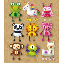 Avenir Sewing Pen Topper Panda DIY Pen Topper Friend Sewing Kit Hours Of Entertainment And Creativity Tools And Instructions Included, Easy And Fun Activity For Kids 3 Years And Up
