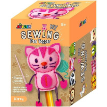 Avenir Sewing Pen Topper Kitty DIY Pen Topper Friend Sewing Kit Hours Of Entertainment And Creativity Tools And Instructions Included, Easy And Fun Activity For Kids 3 Years And Up
