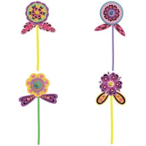 Avenir Scratch Bouquet Kit Flower Themed Fun Create Personalized Bouquets With Scratch Sheets, Wrapping Paper, And Ribbon Step-By-Step Instructions For Kids 3 Years And Up