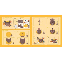 Avenir 3D Decoration Bear Kit Turn Your Wall Into A Zoo Create 3D Decorations With Pre-Cut Cardboard Puzzle Pieces Thoughtful And Creative Gift Option For Kids 3 Years And Up