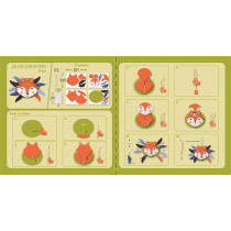 Avenir 3D Decoration Fox Kit Turn Your Wall Into A Zoo Create 3D Decorations With Pre-Cut Cardboard Puzzle Pieces Thoughtful And Creative Gift Option For Kids 3 Years And Up