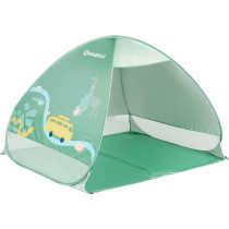 Badabulle Anti-UV Baby Tent Large Beach Tent, High Sun Protection SPF 50+ For Toddlers Pop-Up System, Green