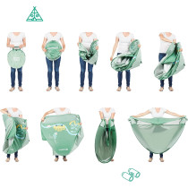 Badabulle Anti-UV Baby Tent Large Beach Tent, High Sun Protection SPF 50+ For Toddlers Pop-Up System, Green