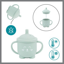 Babymoov Learn ISY 4 Piece Silicone Meal Set For Babies BPA Free And Dishwasher Safe 15-24 Months, Terracotta Fox