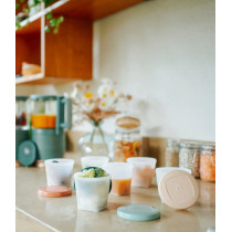 Babymoov Biosourced Baby Bowls Kit 8 x 180 ml Plus 8 x 250 ml Food Storage Tubs