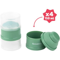 Babymoov Babydose Formula Dispenser Milk Powder Scoop, 4 Compartments, Green
