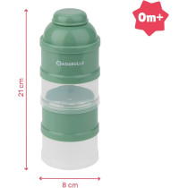 Babymoov Babydose Formula Dispenser Milk Powder Scoop, 4 Compartments, Green