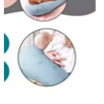 Babymoov B.Love U-Shape Pregnancy Pillow Maternity Pillow, Wind Blue