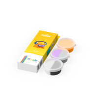 Hey Clay DIY Muzon Plastic Creative Modelling Air-Dry Clay For Kids 3 Cans