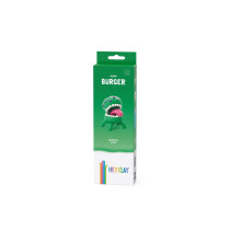 Hey Clay DIY Burger Plastic Creative Modelling Air-Dry Clay For Kids 3 Cans