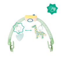 Badabulle Universal Play Arch Safari Sensory Hanging Crib Arch, Travel Play Arch Stroller For Kids And Toddlers, Green