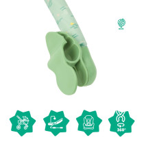 Badabulle Universal Play Arch Safari Sensory Hanging Crib Arch, Travel Play Arch Stroller For Kids And Toddlers, Green