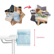 Badabulle Hook On Highchair Baby Seat Booster Seat, Portable, Blue
