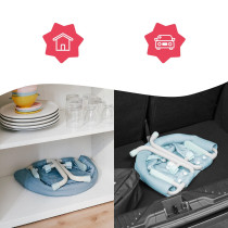 Badabulle Hook On Highchair Baby Seat Booster Seat, Portable, Blue