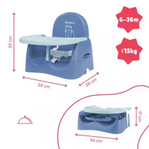 Badabulle Home And Go Booster Seat For Toddlers And Kids, Cats