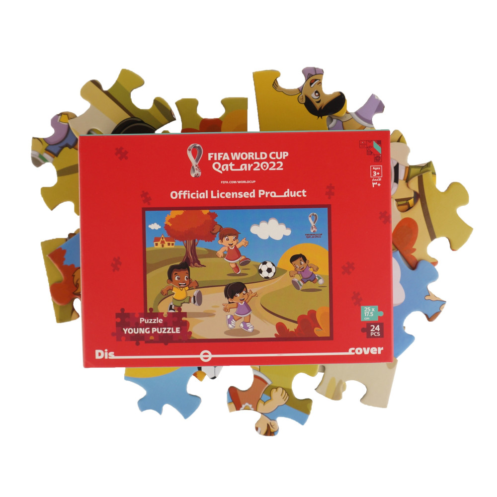 Fifa World Cup Qatar 2022 Football Soccer Jigsaw Puzzle For Kids Learning Educational Toy (25 X 17.5 Cm)