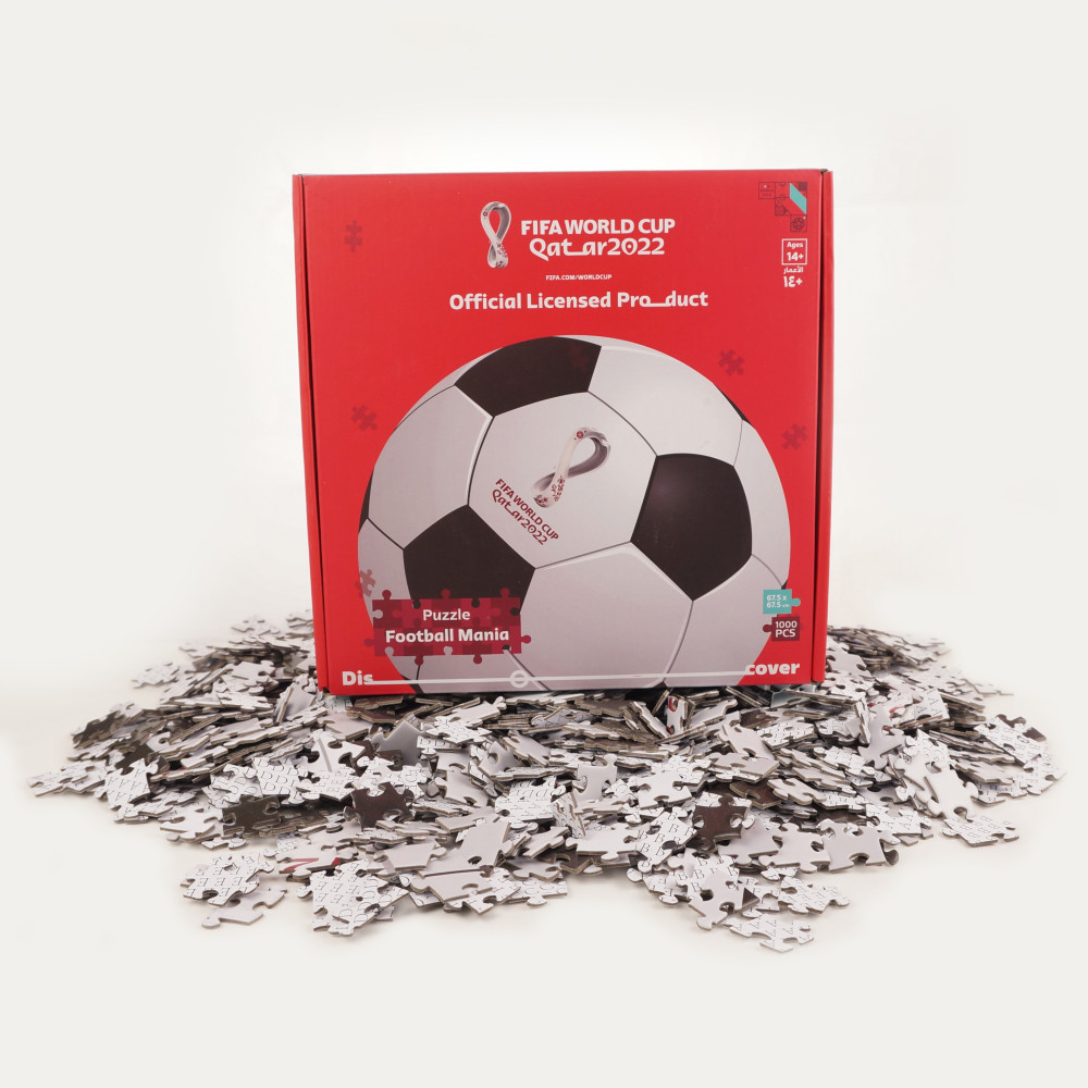 Fifa World Cup Qatar 2022 1000 Piece Square Official Fifa Themed Jigsaw Puzzle Frame Learning Educational Toys