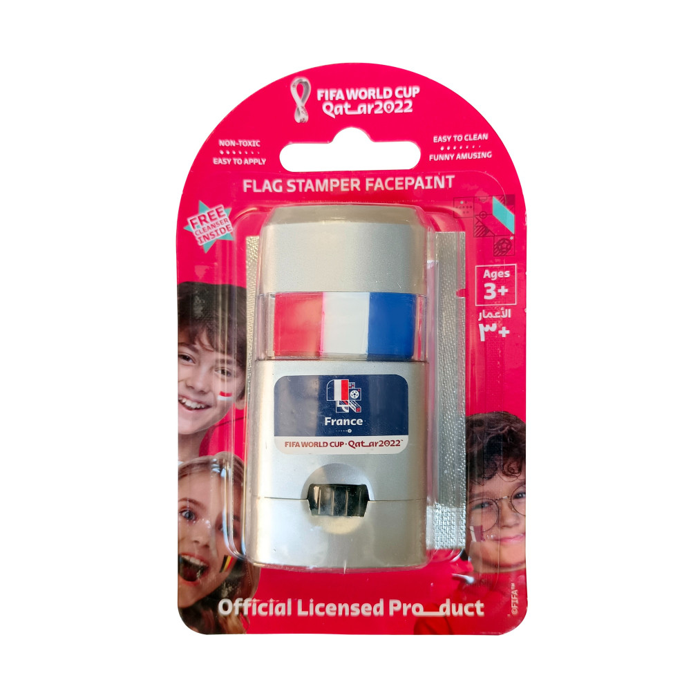 Fifa Flag Stamper Non Toxic, Flag Face Paint With Free Removing Cream, France